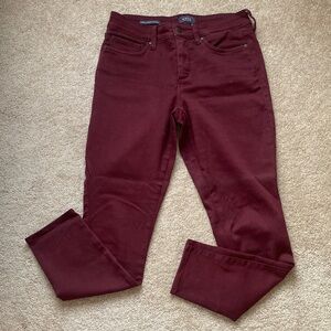 NYDJ Men's Deep burgundy Slim Jeans